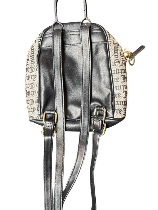 Juicy Couture Mini Backpack Brown Monogram Script Y2K Bag main image 6